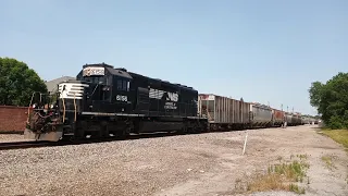 NS 6156 Leads NS Train P75 At Devine Junction