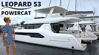 $ 1,300,000 2020 LEOPARD 53 POWER CATAMARAN Яхта ПРОГУЛКА И ТЕХНИЧЕСКИЕ ХАРАКТЕРИСТИКИ / LIVEABOARD