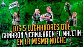 Los 5 Luchadores Que GANARON y CANJEARON El MALETÍN de MONEY IN THE BANK En El Mismo Evento