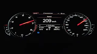 Audi A7 3.0TFSI Stage 2 acceleration 0-200kmh