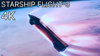 Highest quality re-entry video! Starship Flight 3