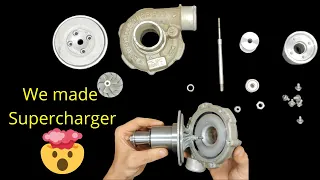 Turbocharger converted into supercharger (self-made centrifugal supercharger)