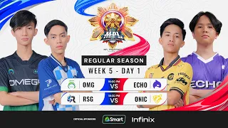 🔴LIVE | MPL PH S13 | FILIPINO-Week 5 Day 1