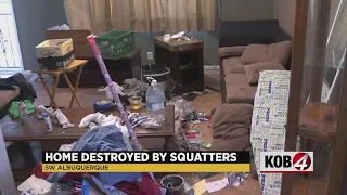 Squatters take over Albuquerque home for weeks while owner is away