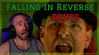 FALLING IN REVERSE - DRUGS [RAPPER REACTION] I ALMOST CRIED!