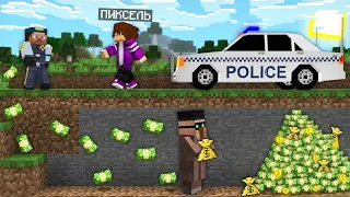 МЫ С ПОЛИЦИЕЙ ПОЙМАЛИ ЖИТЕЛЯ ВОРА В МАЙНКРАФТ 100% троллинг ловушка minecraft