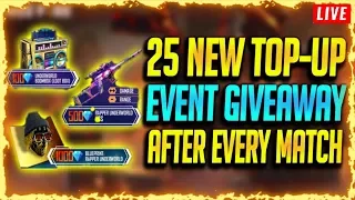 FREE FIRE LIVE - New TopUp Events Giveaway For Everyone - Team BFA