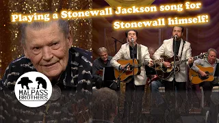 We were lucky to have met the late great STONEWALL JACKSON