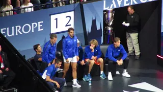 Laver Cup Team Europe's reactions during Federer vs Kyrgios (5)