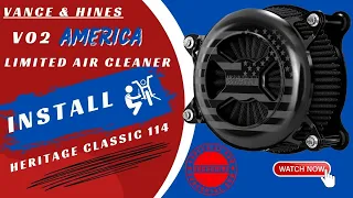 2022 Heritage Classic 114 Upgrade - Vance & Hines V02 America Limited Air Cleaner Install