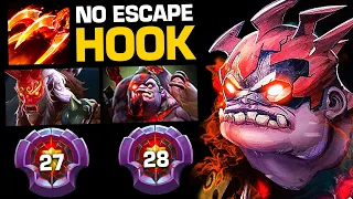 When 2 Master Tier Heroes Duo Lane !!! Insane No Escape Hook By Pudge Offlane | Pudge Official