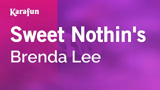 Sweet Nothin's - Brenda Lee | Karaoke Version | KaraFun