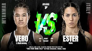 Match 3 Vero V.Rujirawong VS Ester Viola - THAI FIGHT ROME ITALY