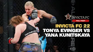 Full Fight | Tonya Evinger defends her bantamweight title against Yana Kunitskaya | Invicta FC 22