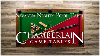 Savannah Nights, Real Wood Pool Table from Pool Warehouse!
