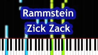 Rammstein - Zick Zack Piano Tutorial