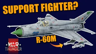 War Thunder MiG-21bis Gameplay with R-60M's! My beloved became a support in TOP TIER?