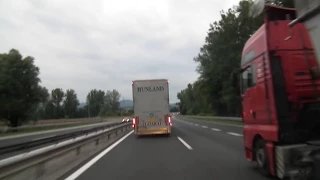 tir jedzie ponad 150 km/h | Hungarian lorry travels at a speed of 150 km / h