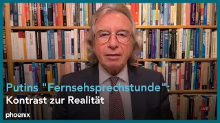 Prof. Thomas Jäger zu Putins "Fernsehsprechstunde"