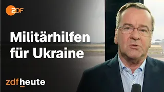 USA erhöht Militärausgaben für Ukraine - Pistorius im Interview | Morgenmagazin