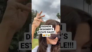 a FASHION DESIGNER’S estate sale!!! #shorts