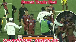 Final Match Santosh Trophy 2023/24 Champions Team-SERVICES vs Goa Final match Highlights Samir Murmu