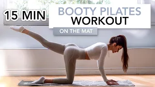 15 MIN BOOTY PILATES WORKOUT | Pilates For A Round Booty & Toned Thighs | Eylem Abaci
