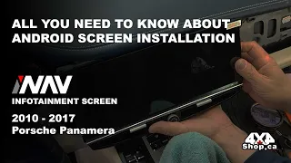 STEP BY STEP Porsche Panamera iNAV INFOTAINMENT System Android Screen Installation | 4x4Shop.ca