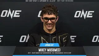 Mikey Musumeci FULL POST-FIGHT INTERVIEW | ONE Fight Night 6