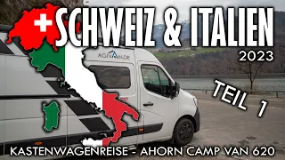 Kastenwagen Camping - Schweiz & Italien 2023 /  Teil 1