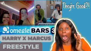 FIRST TIME HEARING HARRY MACK FREESTYLE FT. MARCUS VELTRI - OMEGLE BARS 32 REACTION