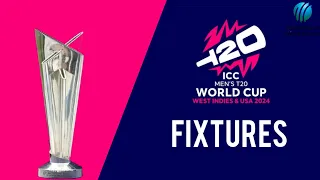 ICC t20i world cup 2024 fixtures || icc t20i world cup 2024 schedule #icc #t20worldcup