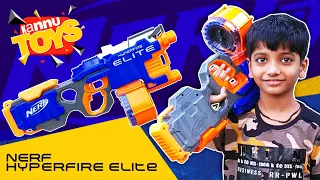 Nerf Hyperfire Elite Unboxing, Super Slow Motion Firing Test & Review