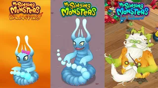 ALL Dawn of Fire Vs My Singing Monsters Vs The Lost Landscapes Redesign Comparisons ~ MSM