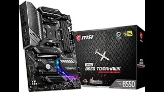 MSI B550 Tomahawk Motherboard Install