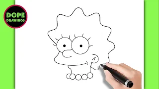 How to Draw Lisa Simpson #htdraw #lisa #thesimpsons