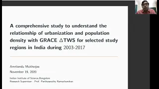 Amritendu Mukherjee (IISc Bangalore), Study relationship of urbanization and population density