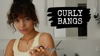 How to cut & style curly bangs | Vivi König