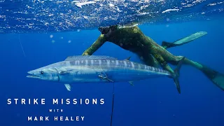 Mark Healey Spears A Giant Wahoo In A Massive School in The South Pacific!