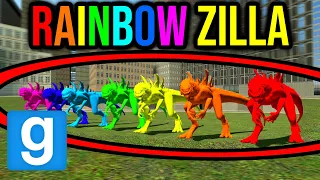 RAINBOW GODZILLA HORDE!! (Garry's Mod Nextbot)