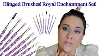 *New* Blinged Brushes! Royal Enchantment Eye Set! Unbox & Test Out With Gavissi Beauty!