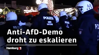 Tumulte vor dem Rathaus: Demo wegen Besuch von AfD-Gründer Gauland