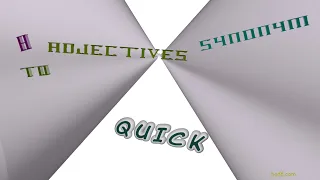 quick - 10 adjectives which are synonym of quick (sentence examples)