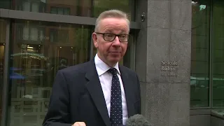 UK's Secretary of State for environment Michael Gove says he has confidence in Prime Minister May