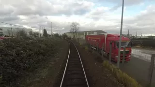 Führerstandmitfahrt, Cabinerit:  HGK Betriebswerk Brühl - HGK Niehl Hafen