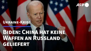 Biden: China hat bislang keine Waffen an Russland geliefert | AFP