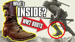 Are 77 Year Old WW2 Boots BETTER Than Modern Boots? - (CUT IN HALF)