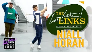 Niall Horan Golfs Through The Late Late Show Offices