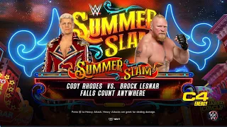 WWE 2K23 Gameplay - Cody Rhodes Vs Brock Lesnar - SummerSlam Match | PS5™ [4K 60FPS UHD]