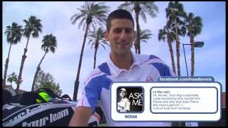 HEAD YouTek TV Facebook Tour Interview featuring Novak Djokovic -- Part 2